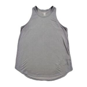 Title Nine Tank Top Women's M Gray Lightweight Workout Athleisure Razorback Gym